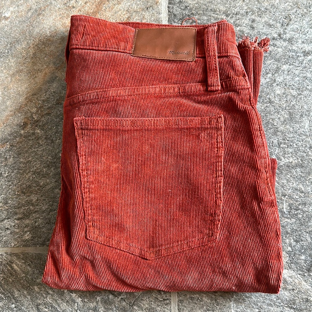 Madewell Cali Demi boot corduroy pants. Size 27P